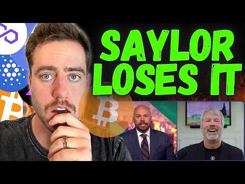 SAYLOR LAUGHS DIRECTLY AT BLOOMBERG ANALYST! (THOUGHTS ON BITCOIN CRASH)