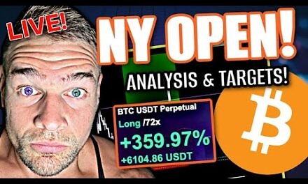 LIVE – Bitcoin PUMP or DUMP? NY Open (Trading & Analysis)