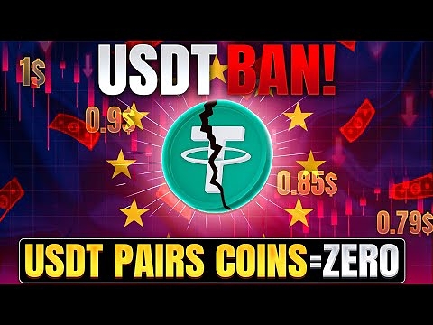 USDT TETHER Delist in Europe – USDT ZERO – USDT Safe or Not? ALTCOIN CRASH to 0 – Crypto News Hindi