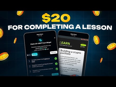 Get $20 by learning crypto / First $NUTS airdrop / Blum Campaign