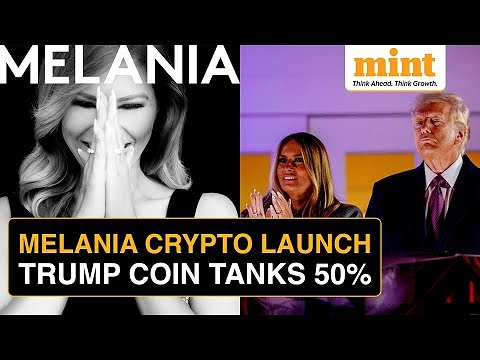 Melania Meme Cryptocurrency Launched Leading to a 50% Fall in Husband Donald Trump’s Coin